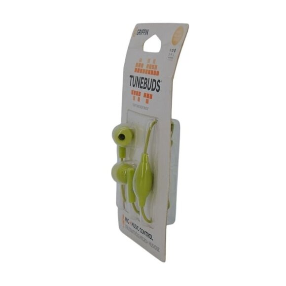 Griffin TuneBuds In-Ear Headphones with Mic + Music Control – Green, Medium | 3. - Picture 5 of 6